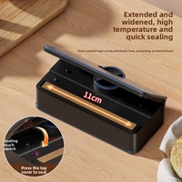 Mini-scelleuse thermique portative rechargeable, style moderne, pour sacs en plastique, machine de scellage à chaud pour emballages alimentaires, idéale pour la cuisine