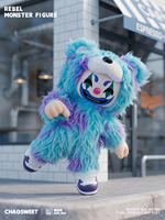 Figurine géante Rebel Bear Blue Monster de 32 cm |   Jouet en peluche original IP, objet de collection, monstre kawaii, cadeau mignon et effrayant