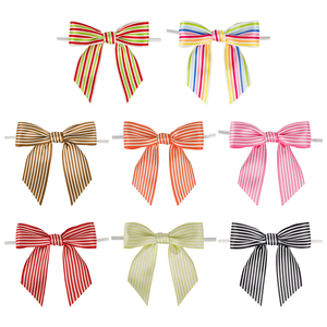 Bolsas de Regalo Personalizadas para Fiestas de Navidad y Bodas, Bolsas para Pasteles, Lazos de Cinta de Satén Hechos a Mano con Cierre de Alambre - Product Image 1