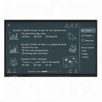 Tableau blanc interactif de 65 pouces, tableau numérique intelligent, écran tactile LCD 4K pour équipement éducatif
