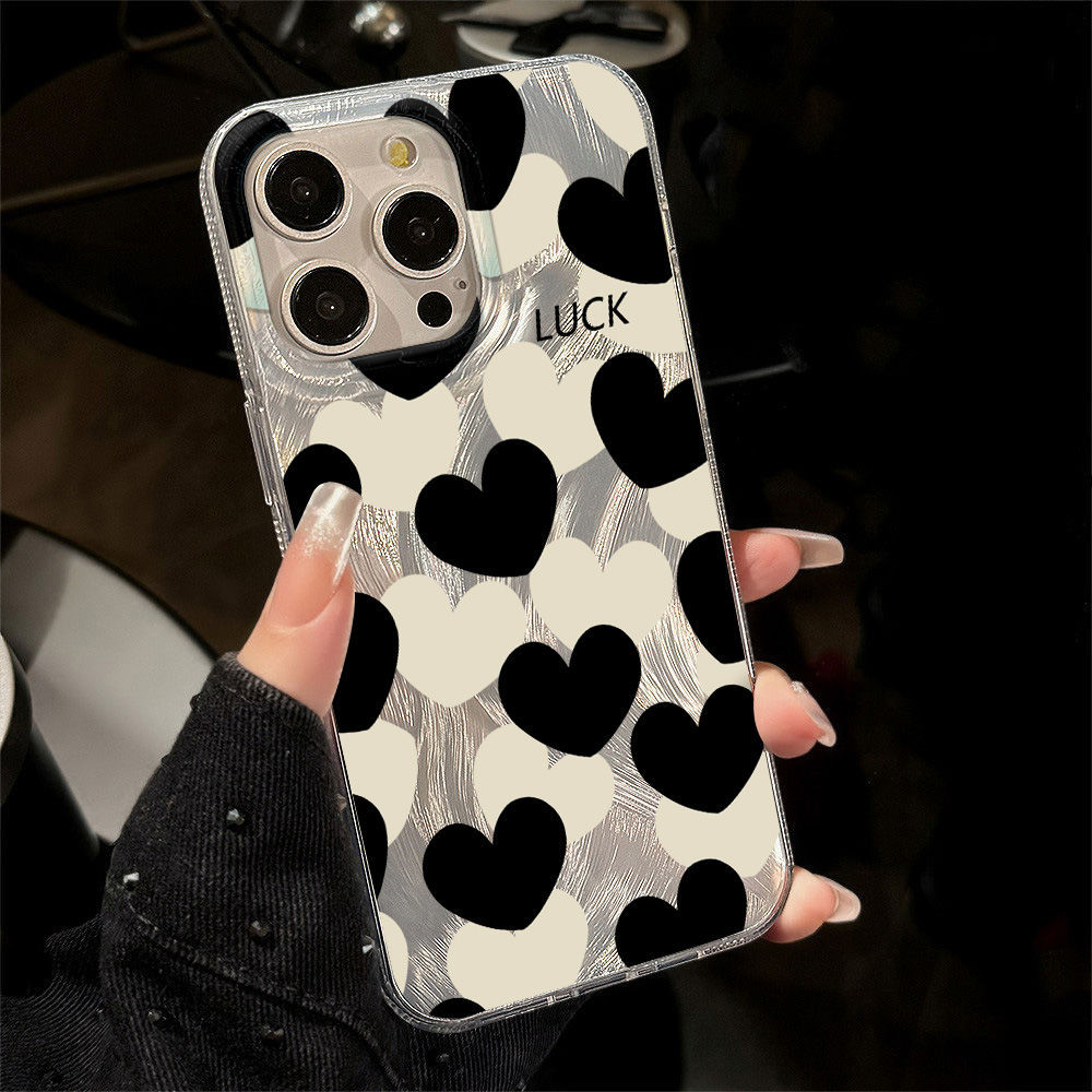 Tulle covered with hearts