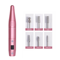 CHESINDO Mini perceuse à ongles outil de manucure de charge USB avec type de prise américaine 30000 tr/min