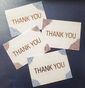 Carte de remerciement colorée personnalisée, en papier, pour support, Costume de carte de remerciement, nouvelle collection - Product Image 6