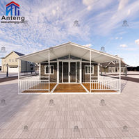 Maison conteneur pliable et extensible de 20 et 40 pieds, certifiée, préfabriquée, mobile, type Granny Flat