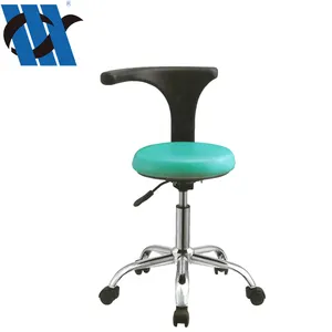 BDEC204背もたれ付きの快適な病院用椅子、成形クッションシート歯科用スツール、モバイルナーススツール