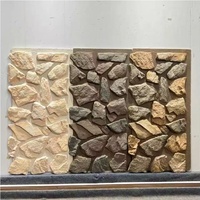 Dış dekor için sahte taş duvar kaplama panelleri PU taş kaplama dış DIY ev geliştirme projeleri için kayar paneller