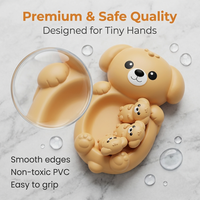 Ensemble de jouets de bain pour bébé en silicone, jouets de bain pour enfants, jouets de salle de bain, jouet aquatique flottant scellé Koala parent-enfant