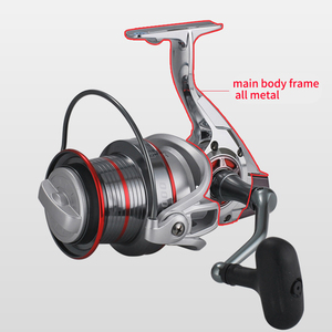 <span class=keywords><strong>Moulinet</strong></span> de pêche en mer et eau salée, <span class=keywords><strong>Moulinet</strong></span> de pêche, avec bobine en métal, 20-30KG, puissance de traînée maximale 9000 10000 12000 - Product Image 6