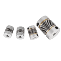 Accouplement flexible en soufflet métallique en alliage d'aluminium pour encodeur, moteur pas à pas, imprimante 3D, filetage D19L25, 30 3000 tr/min