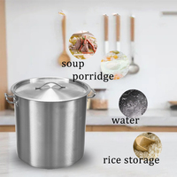 Grand équipement de restauration Commercial en acier inoxydable, cuiseur à Induction, ensemble de marmite de cuisine électrique, marmites à soupe et à bouillon