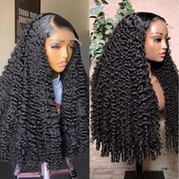 Perruques en cheveux humains bouclés birmans avec dentelle transparente 13x4, perruques en cheveux humains avec fermeture en dentelle 5x5 4x4