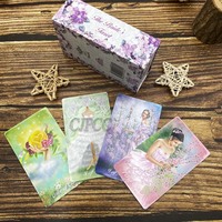 Jeu de cartes de tarot personnalisable avec vernis brillant UV, cartes d'affirmation Oraculos, avec guide en papier d'art 300-400 g/m² et boîte personnalisée