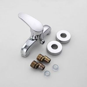 Hemans Single <b>Handle</b> Bathtub Faucet Ceramic Valve Core Wall Mounted Hot Cold Water Mixing Shower Faucet - Product Image 2