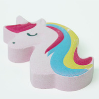 Bombe de bain effervescente pour enfants, lavande biologique, étiquette privée personnalisée, licorne, bain coloré, coffret cadeau, huile essentielle, bombe de bain effervescente privée