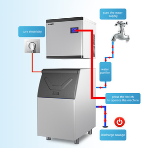 Máquina de Hielo en Cubos Comercial Inteligente de Enfriamiento Rápido y Alta Productividad para Tiendas de Té de Burbujas y Bares - Product Image 2