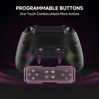 Control de Juego Inalámbrico Gamegaga HG04I con Motor de Vibración RGB para Android, iOS, PC, Steam, Mac, Gamepad para Teléfono P5, Android, iOS