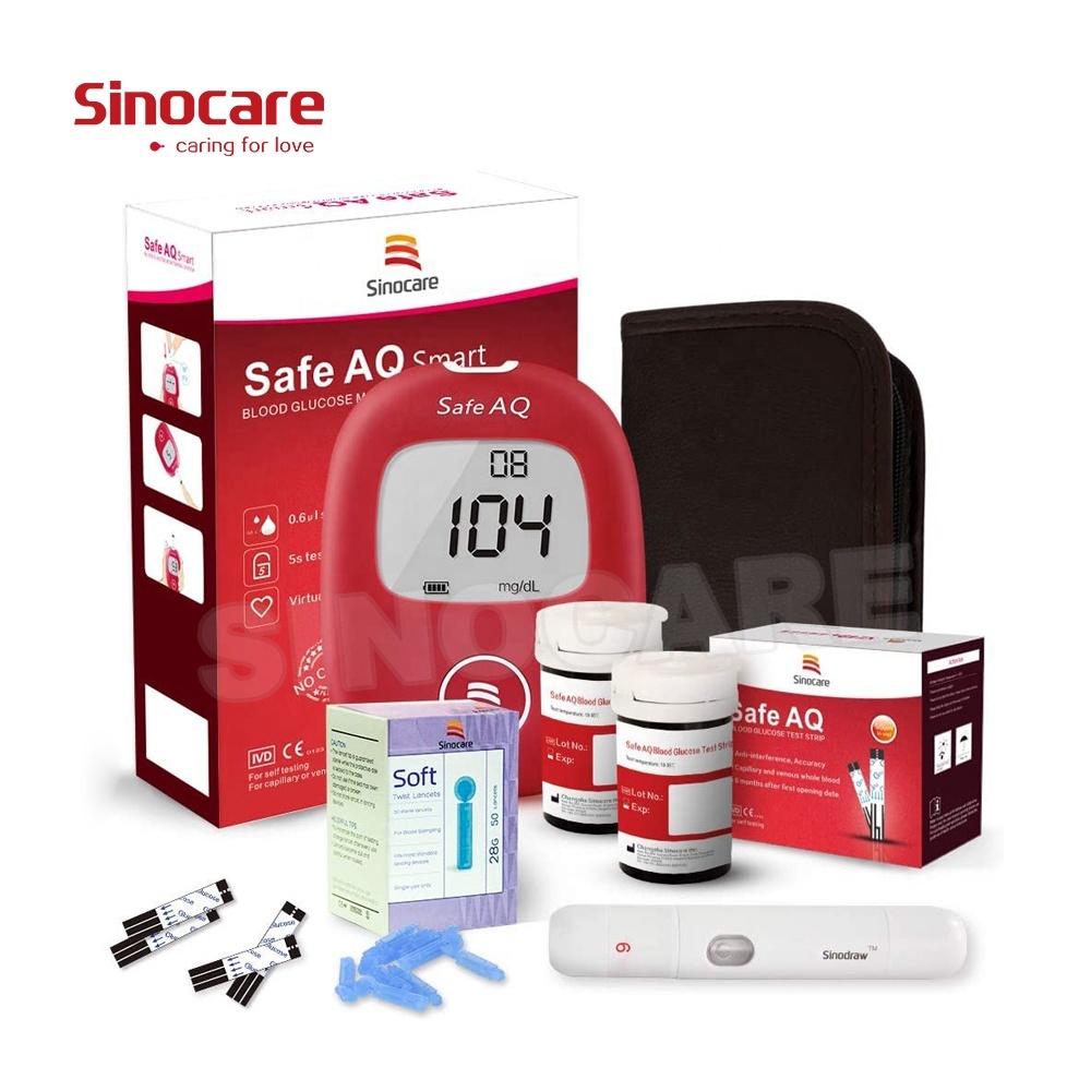 Цифровой глюкометр Sinocare для диабетиков, глюкометр для измерения уровня сахара в крови