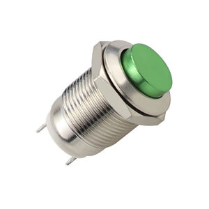 Interruptor de Botón <span class=keywords><strong>Pulsador</strong></span> Momentáneo Electrónico Impermeable de 12mm 1NO para Arranque de Coche, Bocina, Campana, Construcción Metálica - Product Image 5
