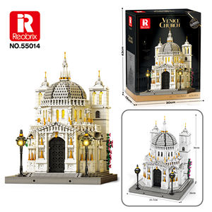 Reobrix 55014 Set de Bloques de Construcción de la Catedral de Venecia, 4277 Piezas, Modelo Arquitectónico a Escala 1:180 con Kit de Luces LED, Nuevo Lanzamiento 2026 - Product Image 1