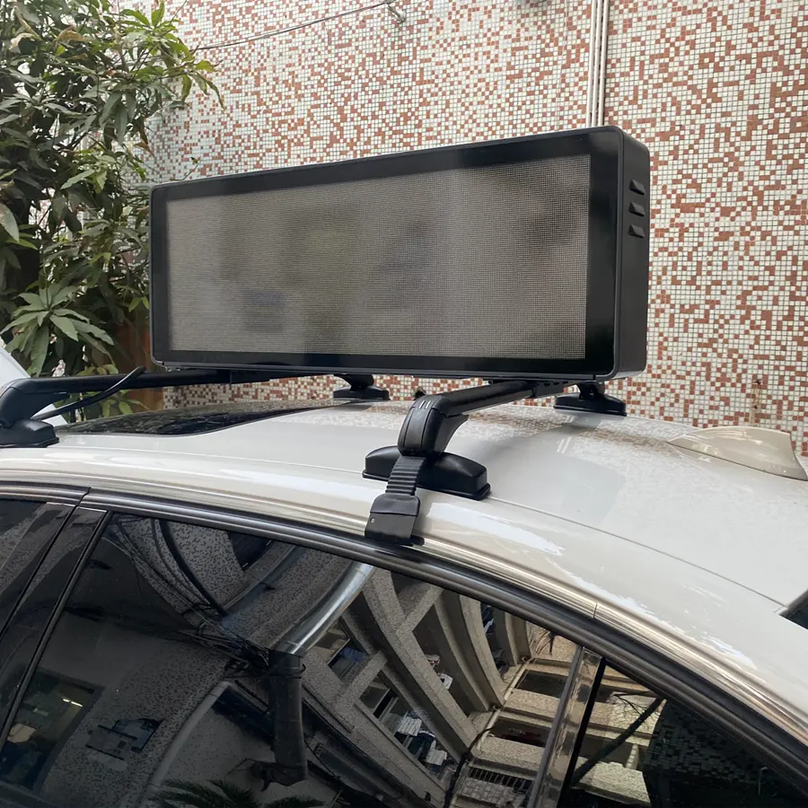 3g wifi Wireless taxi roof led top light display outdoor advertising LED screen panel price
