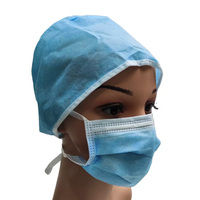 Topi Bedah Sekali Pakai Bahan Non Woven Grosir Pabrik, Topi Bouffant Ikat untuk Penggunaan Medis di Rumah Sakit bagi Dokter dan Perawat