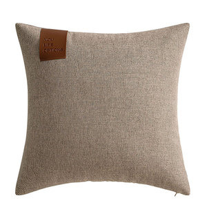 Housses <span class=keywords><strong>de</strong></span> coussin carrées modernes personnalisables pour canapé et tête <span class=keywords><strong>de</strong></span> <span class=keywords><strong>lit</strong></span>, en fausse soie, pour usage domestique et hôtelier, vente en gros, étiquettes, logos, texte personnalisé DIY - Product Image 1