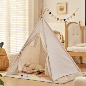 Portable enfants tentes Tipi jouer maison enfants coton <span class=keywords><strong>toile</strong></span> indien jouer tente enfant petite plage tipi fête salle décor - Product Image 1
