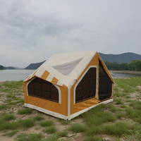 Tente de glamping gonflable de 6,6 m² pour événements en plein air, festivals, fêtes, imperméable, quatre saisons, abri en dôme d'air Oxford