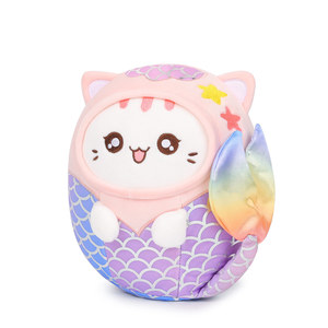Cadeau d'anniversaire surprise sirène douce licorne <span class=keywords><strong>Axolotl</strong></span> jouets en peluche avec visage de chat requin cochon oreiller en peluche pour enfants et adultes - Product Image 2
