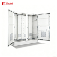 Armoire électrique multi-portes en acier EControl, avec étagères, ventilée, indice de protection IP65, revêtement en poudre (personnalisation complète en usine)