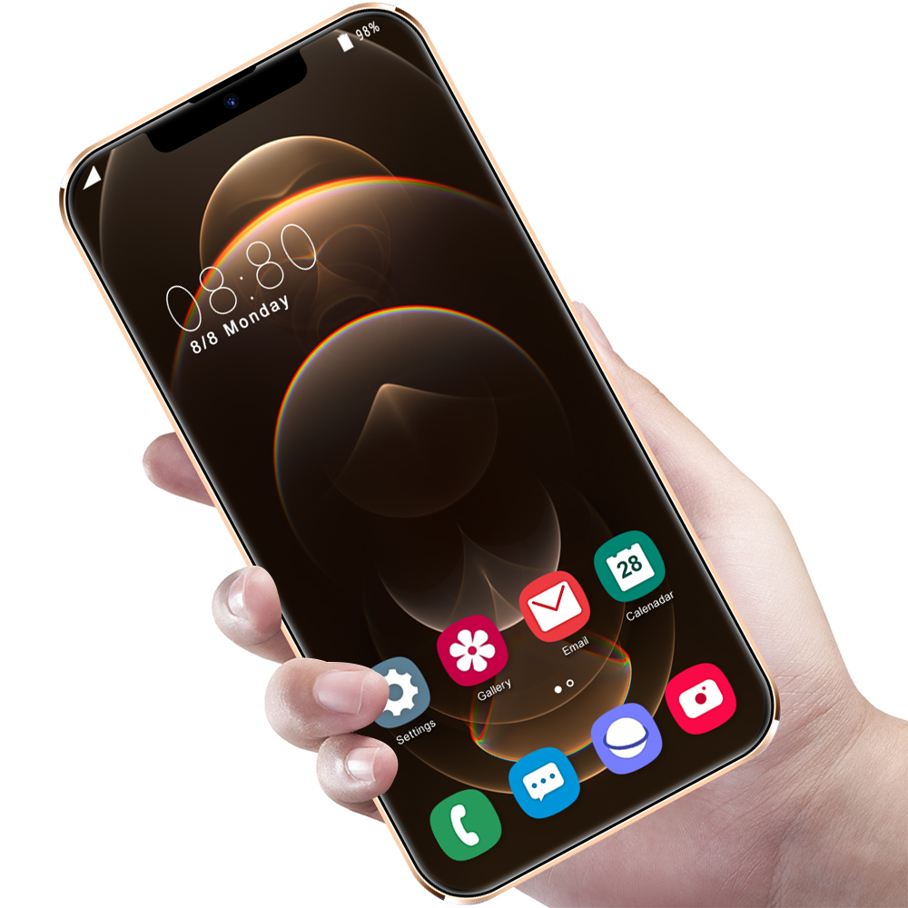 Phone 12 Pro Max 6.7 Inch Face Recognition Fingerprint Original 5g Smartphone 12gb+512gb Android Mobile Phone
