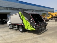 Camion compacteur de déchets Isuzu 4x2 5cbm, camion de compression des ordures, camion presse-ordures
