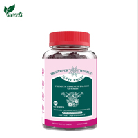 Gummies Équilibre Féminin Marque Blanche 60 unités Véganes Sans Sucre Saveur Ananas pour la Santé Intime Féminine Service OEM ODM