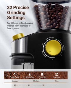 เครื่องบดกาแฟแบบกรวย ดีไซน์ใหม่ พร้อมการปรับระดับการ<span class=keywords><strong>บด</strong></span>ได้ 25 ระดับ สำหรับทำ<span class=keywords><strong>กาแฟ</strong></span>โฮมเมด - Product Image 3