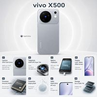 Smartphone VIVO X500 2026 5G, écran 144Hz 6,6 pouces, appareil photo 64MP+50MP+50MP, processeur octa-core, original, nouveau, langues mondiales, Android vivo x500