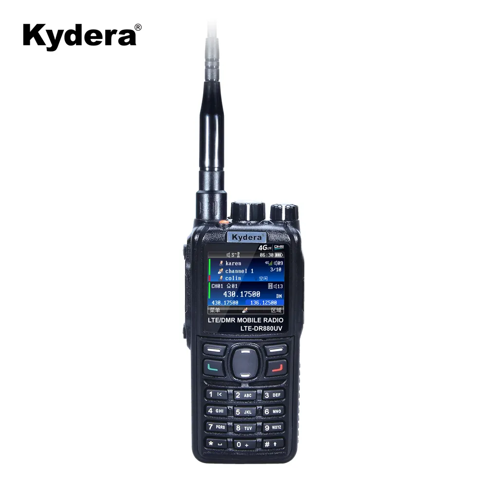 Portable radio walkie talkie long range with Android UHF VHF LTE DMR relay and Dispatching system for tracking DMR LTE Radios