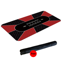Tapis de jeu en vrac, design personnalisé, tapis de jeu en tissu Jiajibu, caoutchouc naturel antidérapant, imperméable, taille et épaisseur personnalisées pour jeux de cartes