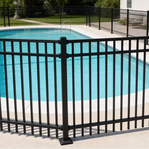 Postes Metálicos de Aluminio Baratos para Cercas de Piscina, Jardín, Escuela, Hotel, Decoración, Tubo Cuadrado Vertical para Exteriores - Product Image 1