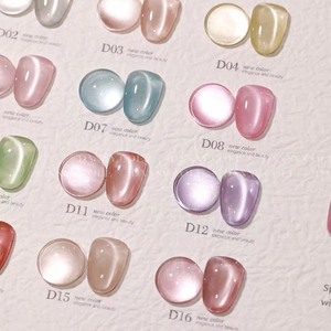 Vernis à ongles gel effet œil de chat super flash avec lampe UV LED, gel magnétique à retirer par trempage, gel à ongles pailleté pour kit de manucure en salon - Product Image 2