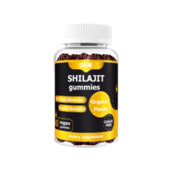 Gummies de Shilajit GMP Halal pour la santé masculine, système immunitaire, Ashwagandha, curcuma, complément de Shilajit, capsules de gomme, résine
