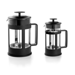 Caffettiera French Press in vetro nero da 32 Oz con stantuffo e filtro per caffè preparato - Product Image 1