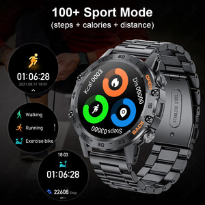 Reloj Inteligente Deportivo para Exteriores, Pantalla Redonda de 1.39 Pulgadas, Batería de 400 mAh, Monitoreo de Salud y Frecuencia Cardíaca, Resistente al Agua, K52 - Product Image 4