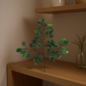 Artificial Banyan Leaves 24701 Green Foliage For Decoration 12Pcs - Product Image 3