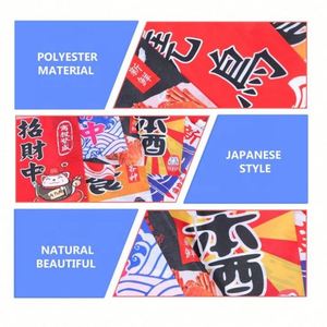 Guirnalda de Banderines Personalizados con Logotipo para Decoración de Tiendas de Sushi, 100% Poliéster, Estilo Japonés - Product Image 6