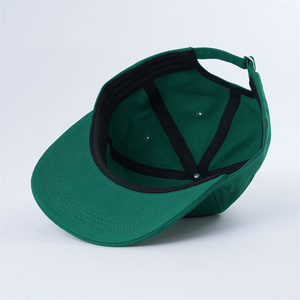 100% algodón bordado <span class=keywords><strong>logo</strong></span> 5 paneles sin estructura Snapback gorras, 5 paneles Littel Curve Brim papá sombreros diferentes tonos sombreros - Product Image 2