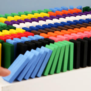 Blocs de Construction Multifonctionnel <span class=keywords><strong>Électrique</strong></span> Éducatif Train Jouet Enfants Automatique Carte Livraison Transparent Dominos Arc Pont - Product Image 3