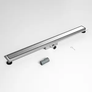 Neodrain Plastic linear shower drain with horizontal outlet ABS Rotatable siphon DN50 outlet