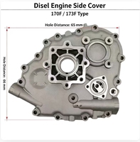 Pièces de moteur diesel de petite taille refroidi par air 168F/170F - Couvercle de carter