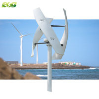 Éolienne ESG 220v 1000w 5kw Axe 48v Petite 250w Éolienne à axe vertical hélicoïdale Générateur Prix