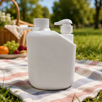 Bouteille Distributrice Vide Grande Capacité 1L 2L 3L pour la Maison, Bouteille en Plastique Colorée pour Lessive